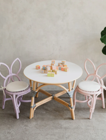 Rattan Table and Chair | Rattan furniture for kids | MOMIJI