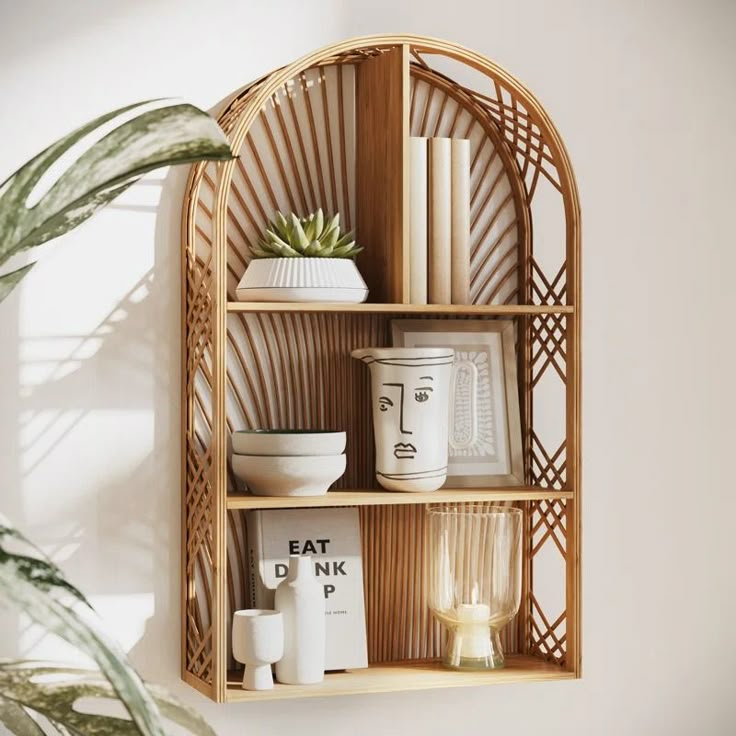 Rattan Wall Shelf